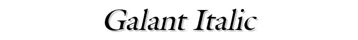 Galant Italic font